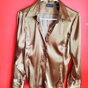 New York and company long sleeves dress shirt for office or carrier women